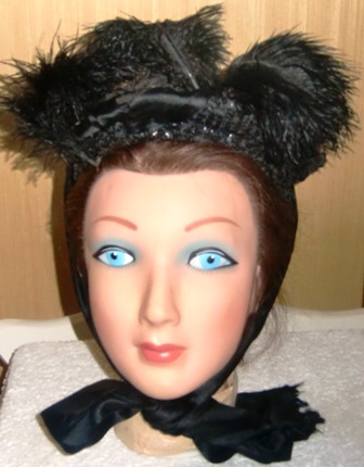 M78M Black Horsehair bonnet